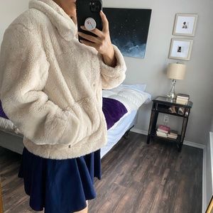 Cream teddy jacket